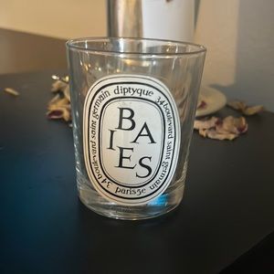 Empty designer candle